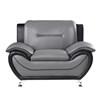 Matteo Stationary Leather Look Chair (9419-1) image 1