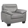 Denizen Stationary Leather Match Chair (9537GRY-1) image 2