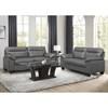 Denizen Stationary Leather Sofa (9537DGY-3) image 4