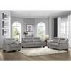 Denizen Stationary Leather Sofa (9537GRY-3) image 3