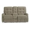Devon Power Reclining Fabric Loveseat with Console (2882-601M-590-01) image 1