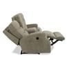Devon Power Reclining Fabric Loveseat with Console (2882-601M-590-01) image 4