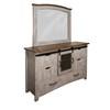 Pueblo Gray 6-Drawer Dresser (IFD3401DSR) image 1