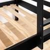 Fakto 11822 Solid Wood Twin Bunk Bed - Matte Black image 3