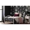 Summer Breeze 12153 Metal Platform Bed with Headboard and Metal Slats-White image 1
