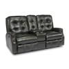 Devon Power Reclining Leather Loveseat with Console (3881-601M-824-00) image 2