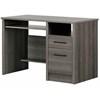 Gravity 12509 Desk with 2 Drawers - Gray Maple image 1