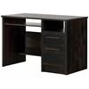 Gravity 12555 Desk with 2 Drawers - Rubbed Black image 1