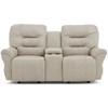 Unity Reclining Leather Match Loveseat with Console (L730CC4 71957L) image 1