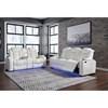 Party Time Power Reclining Leather Look Sofa (3700415) image 16