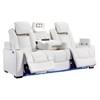 Party Time Power Reclining Leather Look Sofa (3700415) image 6