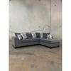 Fabric 2 pc Sectional (110-Charcoal Sectional) image 1