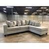 Fabric 2 pc Sectional (110-Dove Sectional) image 1