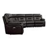 Amite Power Reclining Leather Match 6 pc Sectional (8229DG*6PW) image 2