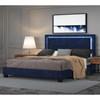 Lumina King Upholstered Platform Bed (101-088K-BL) image 2