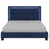 Lumina King Upholstered Platform Bed (101-088K-BL) image 4