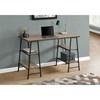 I 7523 Computer Desk - Dark Taupe/Black image 2