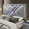 Emmeline Queen Upholstered Panel Bed with Storage (FOA7147Q-BED) image 4