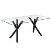 Stark Dining Table with Glass Top (201-535BK) image 1