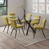 Stark Dining Table with Glass Top (201-535BK) image 2