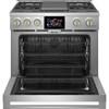 Cuisinière amovible à biénergie de 36 po. avec convection européenne véritable (ZDP364NDTSS) image 2
