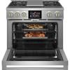 Cuisinière amovible à biénergie de 36 po. avec convection européenne véritable (ZDP364NDTSS) image 3