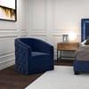 Velci Swivel Fabric Accent Chair (403-373BLU) image 2
