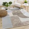 Belle Blue Grey Cream Shape Shifting Rug, 5'3
