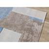 Belle Blue Grey Cream Shape Shifting Rug, 5'3