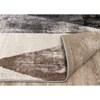 Breeze Cream Brown Grey Robust Triangle Rug, 7'10
