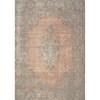 Cathedral Salmon Grey Traditional Border Rug, 7'10