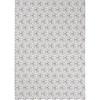 Ice White Black Interlock Rug, 7'10