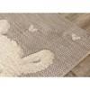 Kalora Kids Beige Cream Llama Rug, 3'11