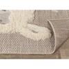 Kalora Kids Beige Cream Llama Rug, 3'11