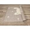 Kalora Kids Beige Cream Llama Rug, 3'11