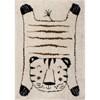 Kalora Kids Cream Black Tiger Rug, 5'3