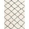 Maroq Black White Diamonds Soft Touch Rug, 6'7