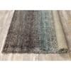Maroq Grey Blue Distressed Stripes Soft Touch Rug, 2'0