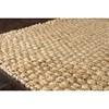 Naturals Jute Beige Basketweave Rug, 5'3