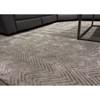 Royal Grey Handtufted Chevron Rug, 5'3