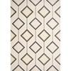 Safi Cream Black Diamonds on the Line Rug, 5'3