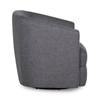 Fauteuil d'appoint pivotant Dorset en tissu (77090-33-CHESS-GRAPHITE) image 3
