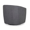 Fauteuil d'appoint pivotant Dorset en tissu (77090-33-CHESS-GRAPHITE) image 4