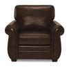 Fauteuil fixe Borrego en cuir et aspect cuir (77890-02-GRADE100-WALNUT) image 2