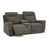 Westpoint Reclining Fabric Loveseat with Console (41121-58-CAPRICE-GRANITE) image 1