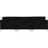 Julia Fabric 7 pc Sectional (605Black-Sec7A) image 7