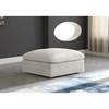 Cozy Fabric Ottoman (634Cream-Ott) image 2