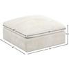 Cozy Fabric Ottoman (634Cream-Ott) image 4