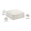 Cozy Fabric Ottoman (634Cream-Ott) image 5