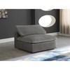 Cozy Stationary Fabric Chair (634Grey-Armless) image 2